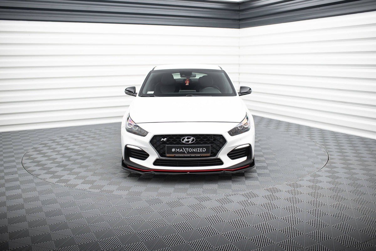 Street+ Spoilerlippe Front Ansatz V.6 + Flaps passend für Hyundai I30 N Mk3 Hatchback/Fastback – Ansicht 1