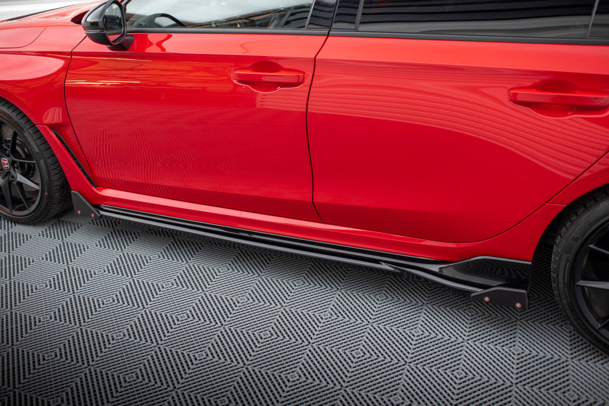 Street+ Seitenschweller Leisten passend für V.1 + Flaps passend für Honda Civic Type-R Mk 11 – Ansicht 3