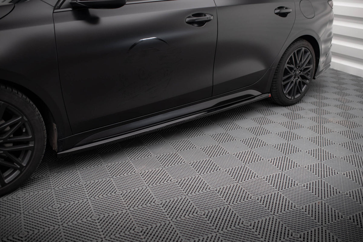 Street+ Seitenschweller Leisten passend für Kia Proceed GT / GT-Line Mk1 Facelift / Ceed GT Mk3 Facelift  schwarz Hochglanz – Ansicht 3