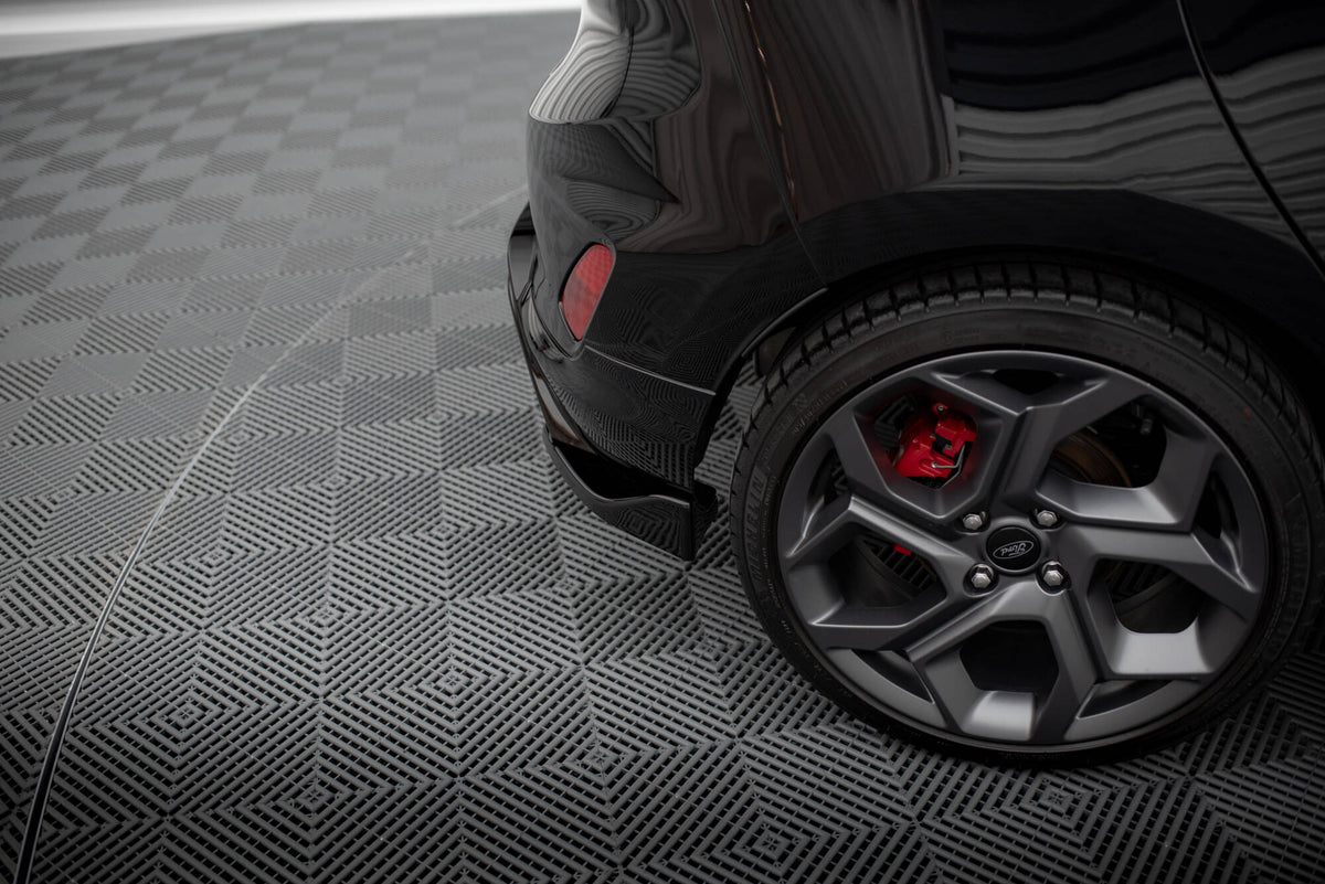 Heck Ansatz Flaps Diffusor V.2 passend für Ford FIesta Mk8 ST schwarz Hochglanz – Ansicht 4
