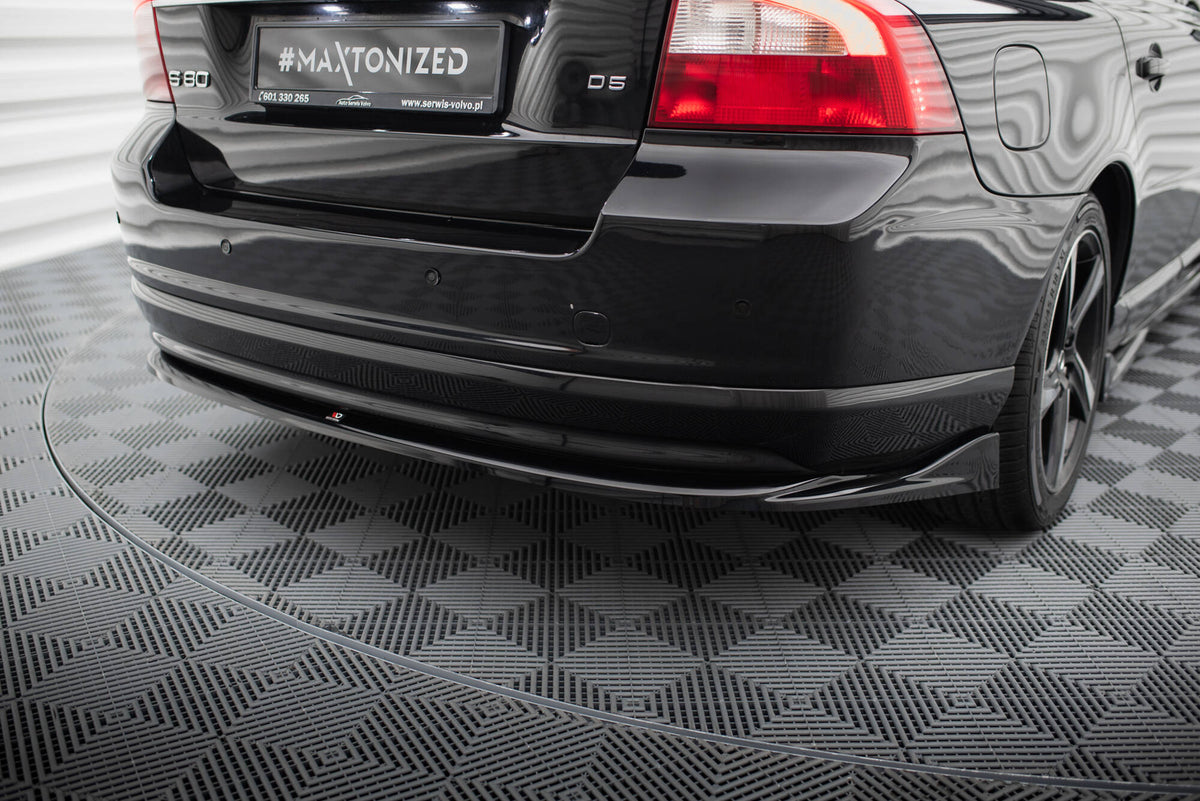 Heckansatz Volvo S80 Mk2 schwarz Hochglanz – Ansicht 3