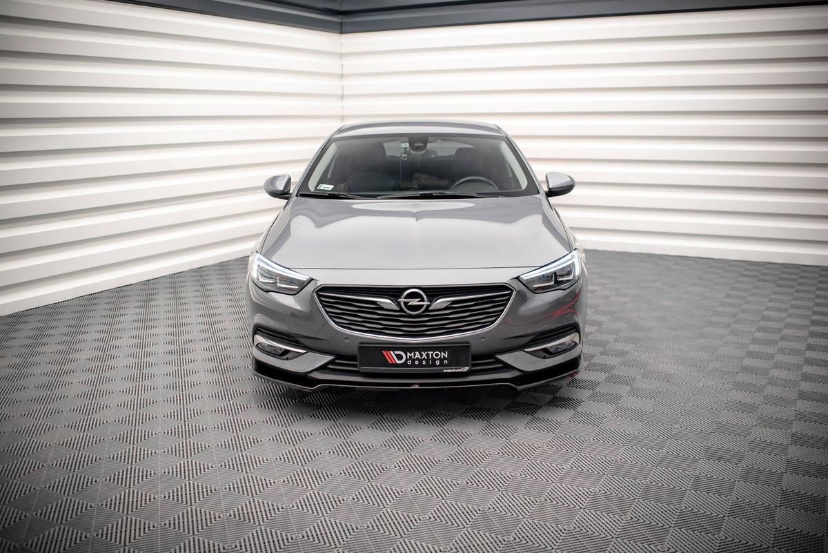 Street+ Spoilerlippe Front Ansatz V.3 passend für Opel Insignia Mk2 schwarz Hochglanz – Ansicht 1