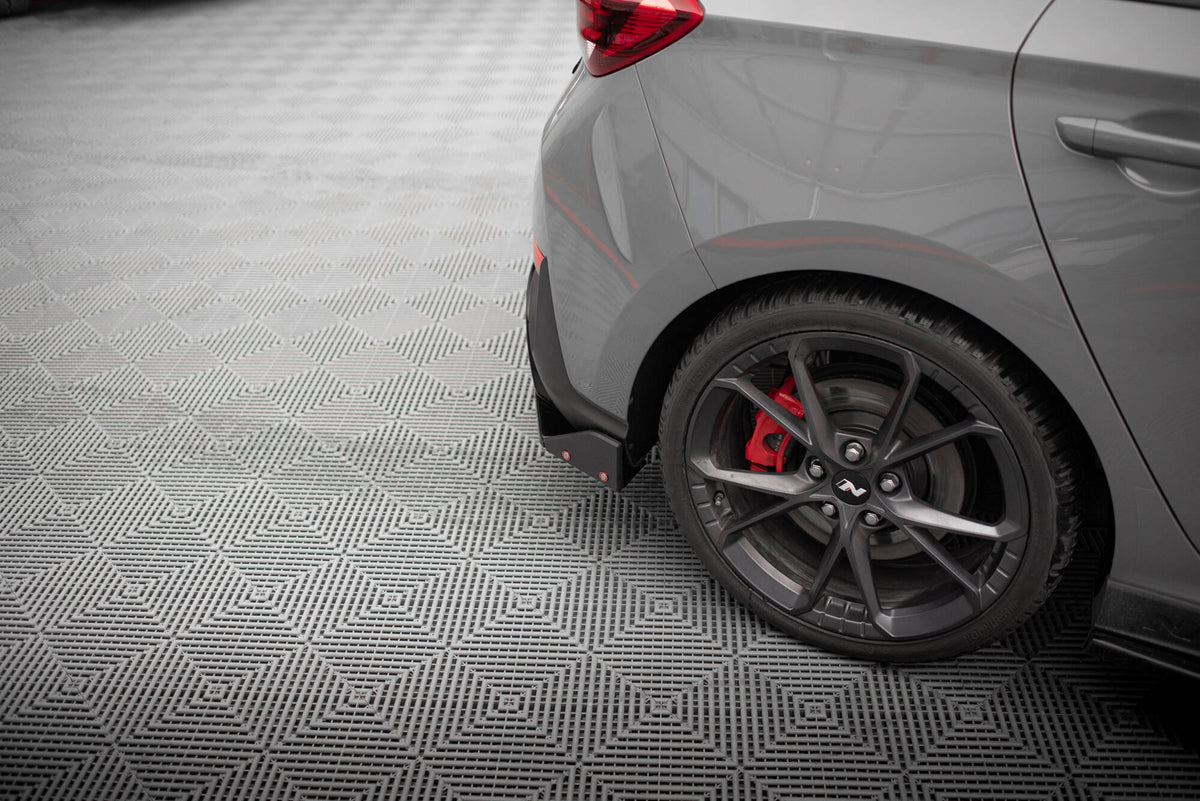 Heck Ansatz Flaps Diffusor V.4 + Flaps passend für Hyundai I30 N Hatchback Mk3 Facelift – Ansicht 3