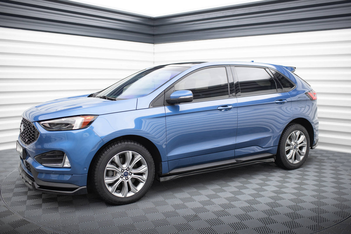 Street+ Seitenschweller Leisten passend für Ford Edge ST Mk2 Facelift schwarz Hochglanz – Ansicht 6