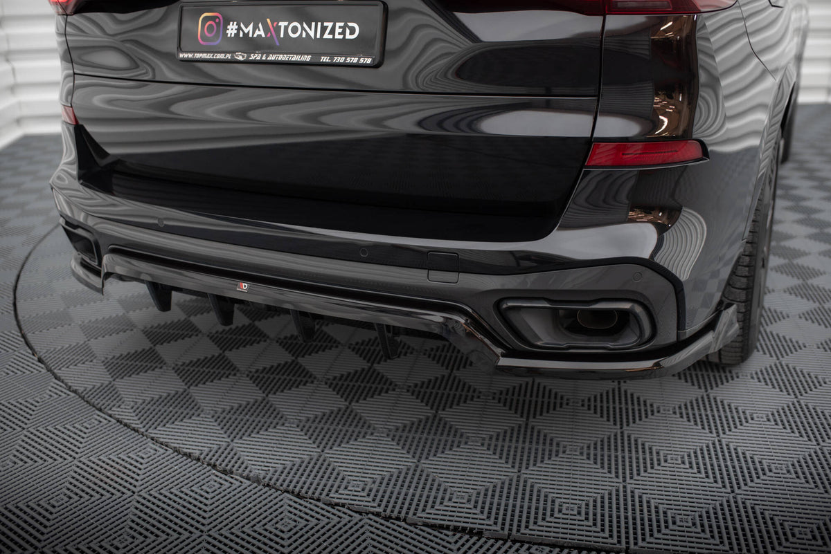 Street+ Mittlerer Diffusor RACE passend für BMW X5 M-Paket G05 schwarz Hochglanz – Ansicht 4