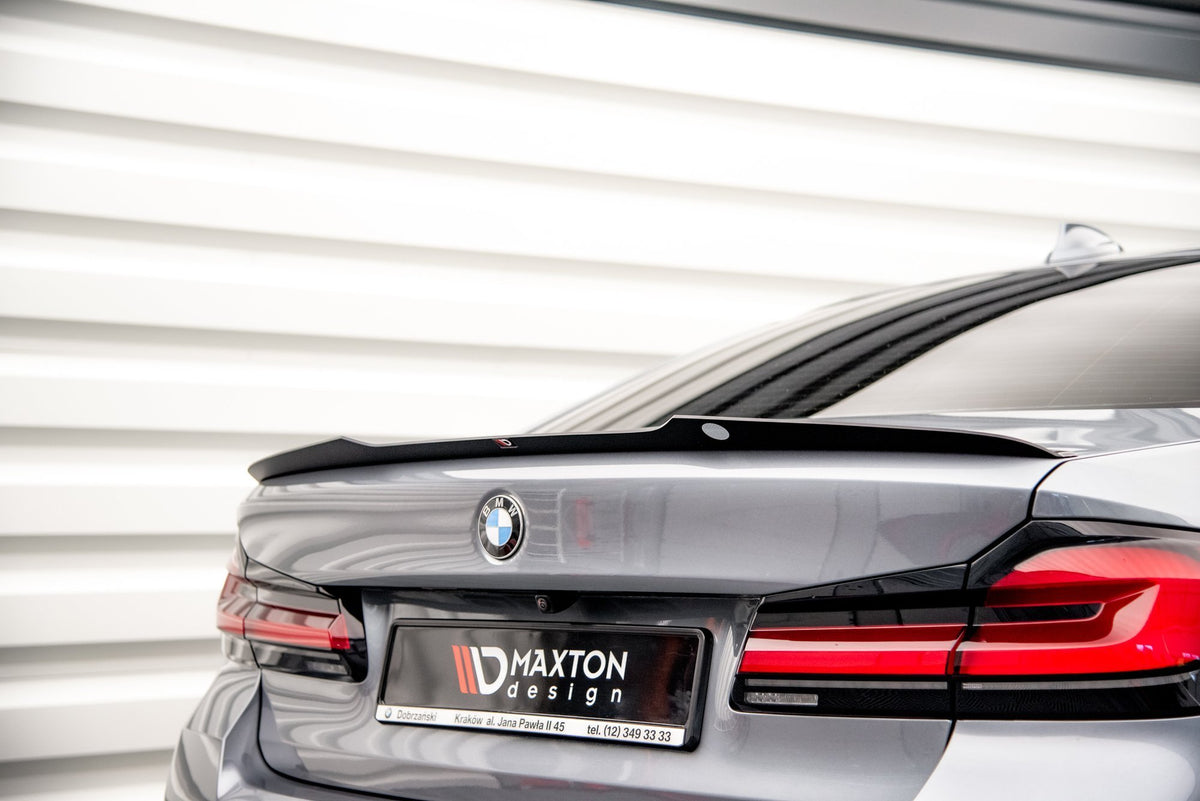 Heckspoiler Lippe V.3 BMW 5er Standard / M-Paket / M550 Limousine G30 / G30 Facelift  schwarz Hochglanz – Ansicht 1