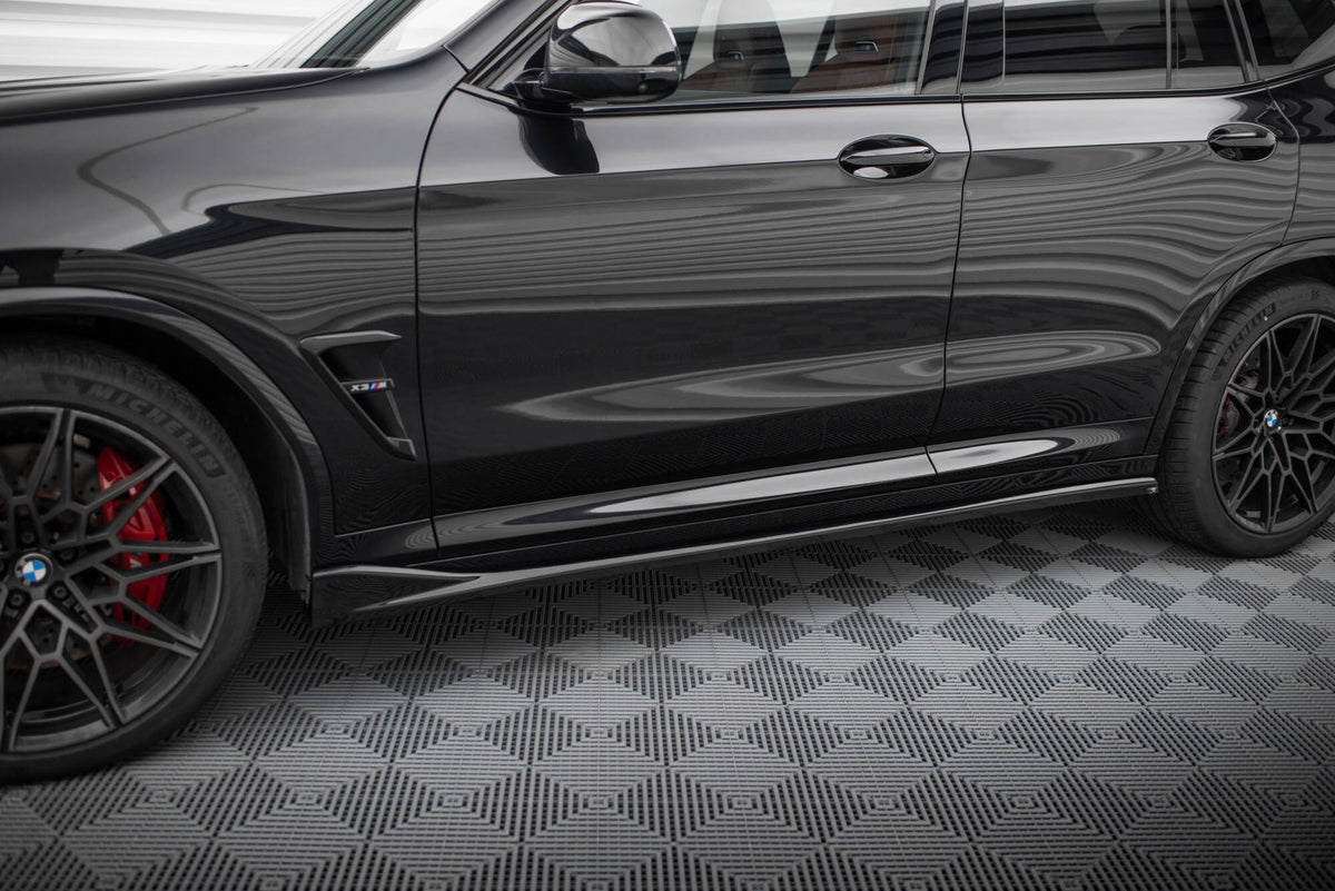 Street+ Seitenschweller Leisten passend für BMW X3 M F97 / F97 Facelift schwarz Hochglanz – Ansicht 3