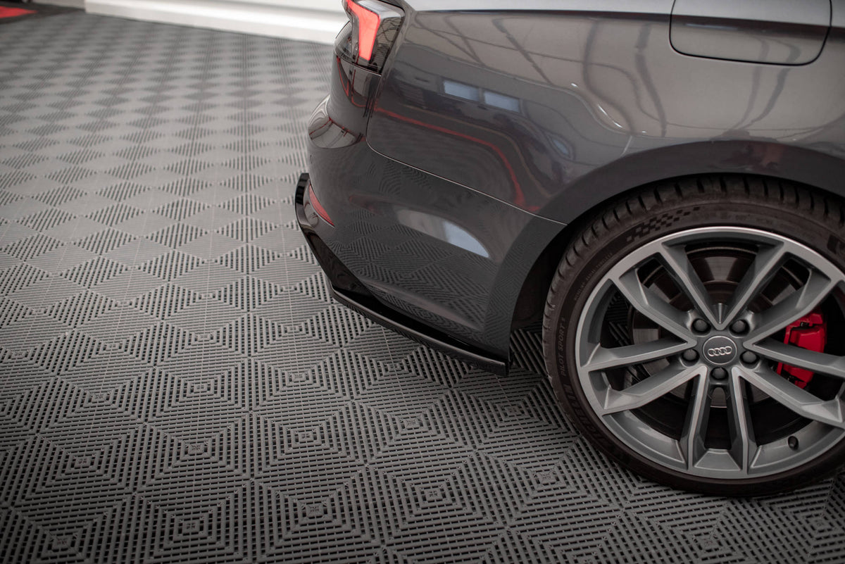 Heck Ansatz Flaps Diffusor V.1 passend für Audi S5 Coupe F5 schwarz Hochglanz – Ansicht 5