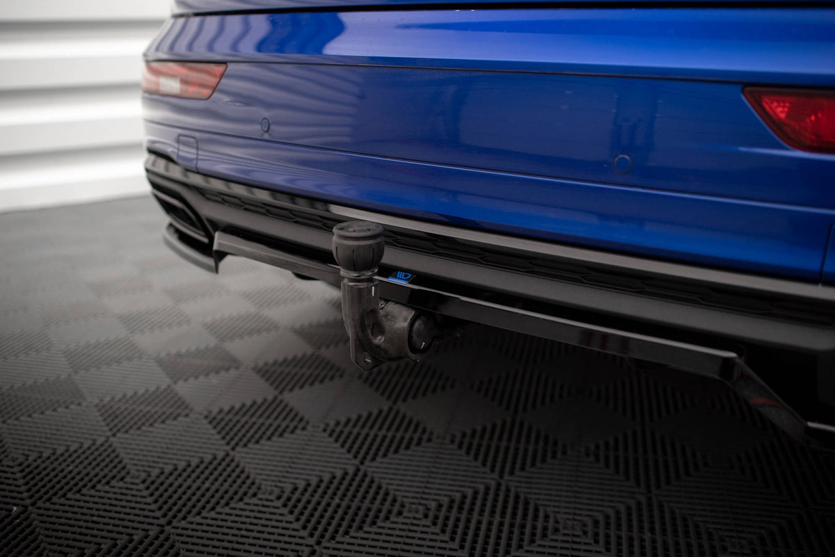Street+ Mittlerer Diffusor RACE passend für Audi Q5 S-Line SUV Mk2 Facelift schwarz Hochglanz – Ansicht 7
