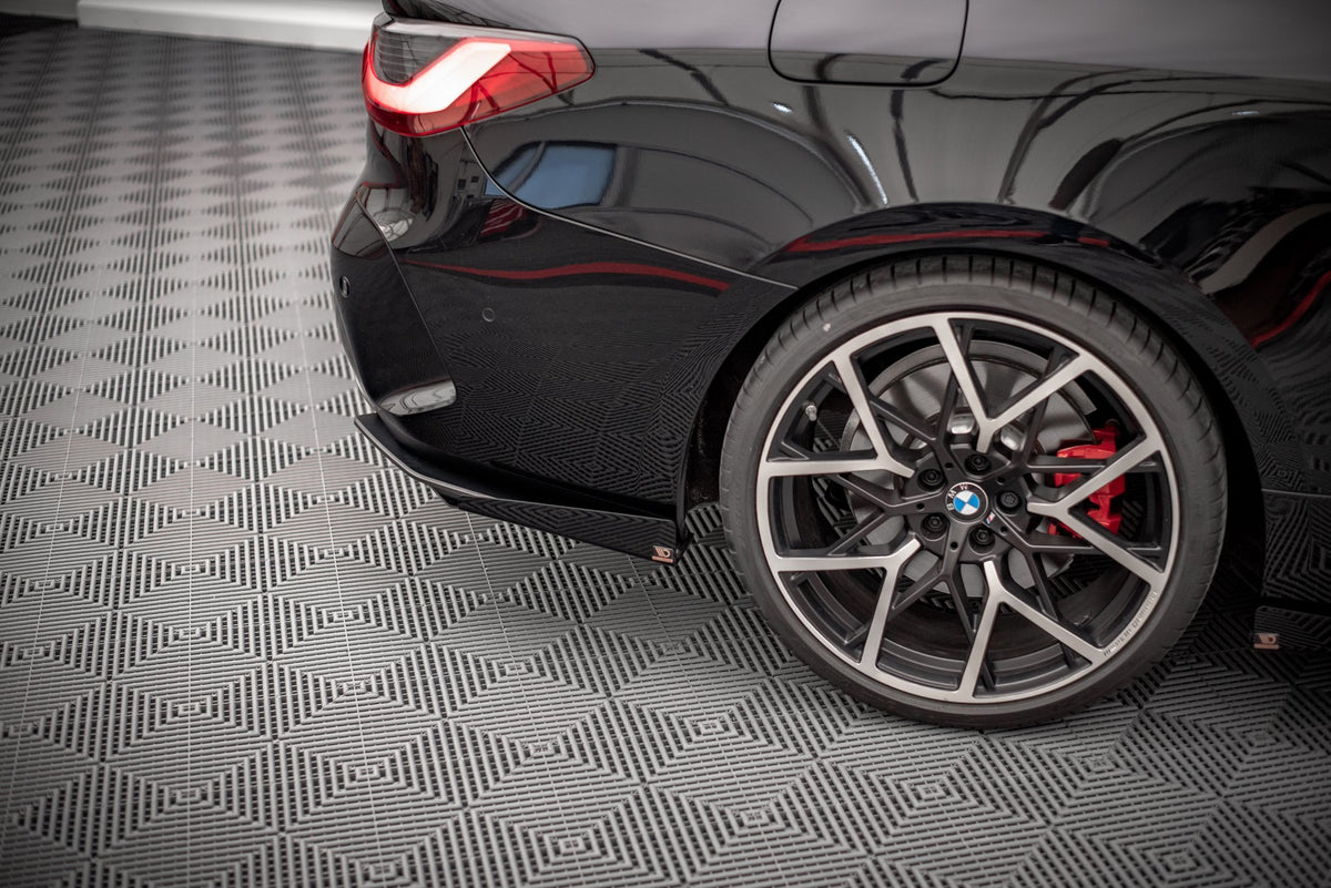Street Pro Heck Ansatz Flaps Diffusor + Flaps passend für BMW 4er M-Paket G22 / G23 / G22 Facelift / G23 Facelift schwarz Hochglanz – Ansicht 3