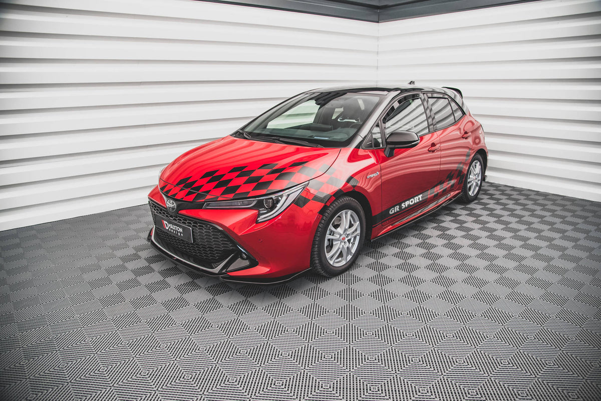 Street+ Spoilerlippe Front Ansatz passend für Toyota Corolla GR Sport XII schwarz Hochglanz – Ansicht 3