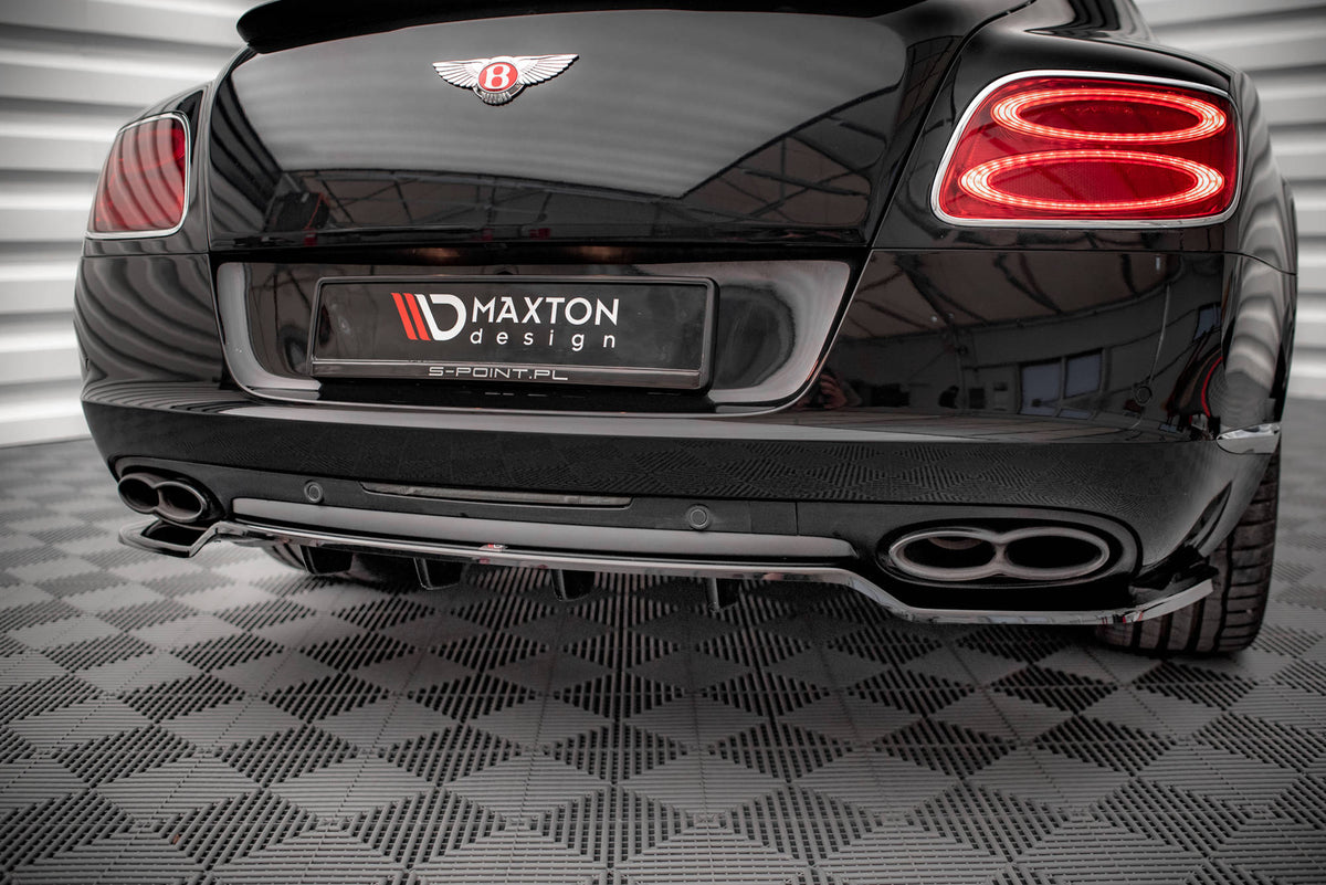 Street+ Mittlerer Diffusor RACE passend für Bentley Continental GT V8 S Mk2 schwarz Hochglanz – Ansicht 5
