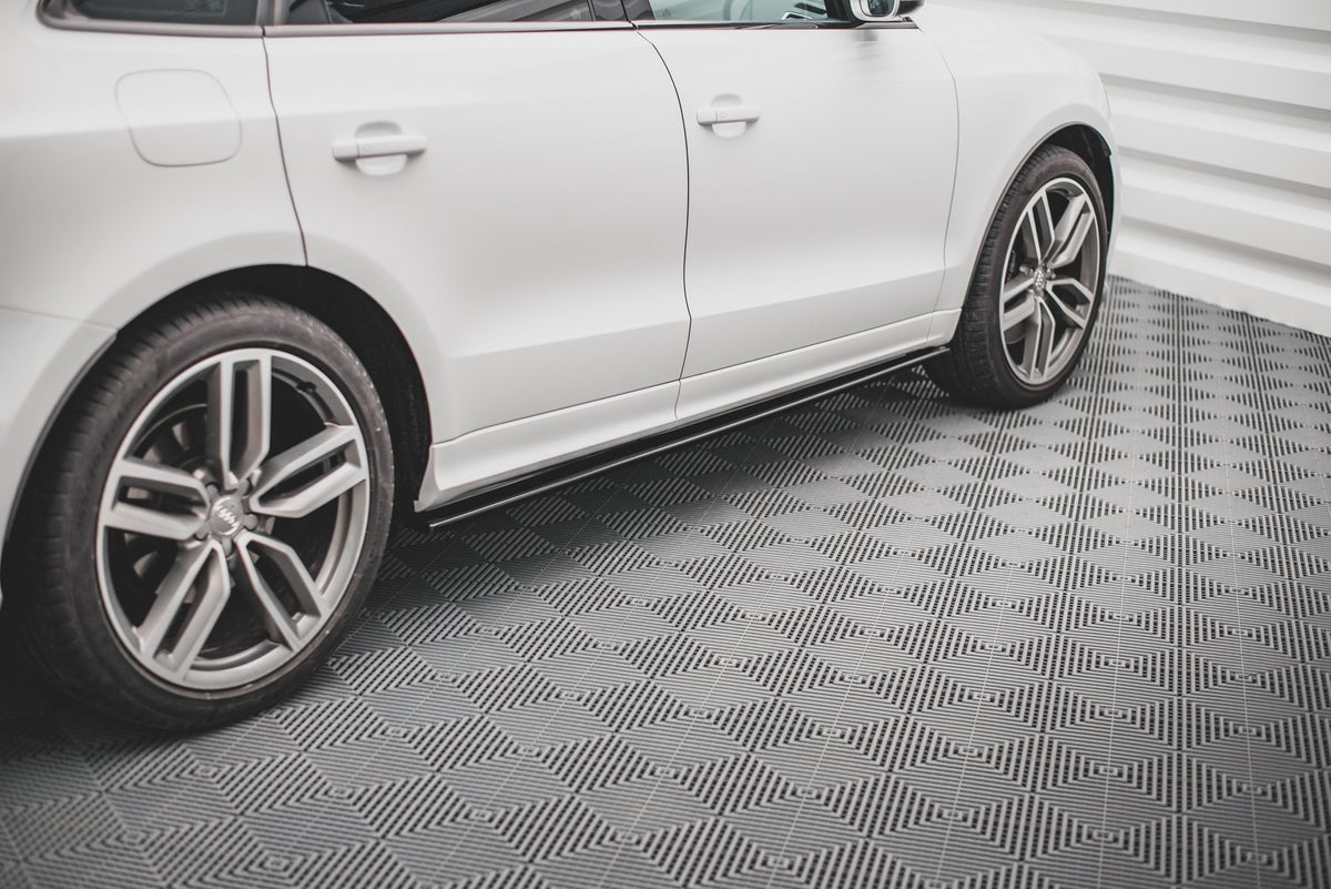 Street+ Seitenschweller Leisten passend für Audi SQ5 / Q5 S-Line Mk1 (8R) schwarz Hochglanz – Ansicht 1