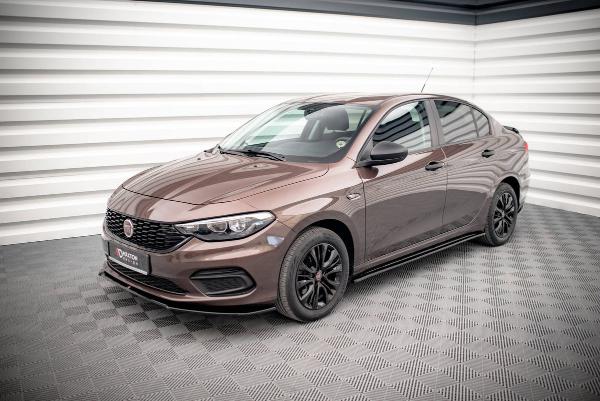 Street+ Spoilerlippe Front Ansatz passend für Fiat Tipo S-Design schwarz Hochglanz – Ansicht 1