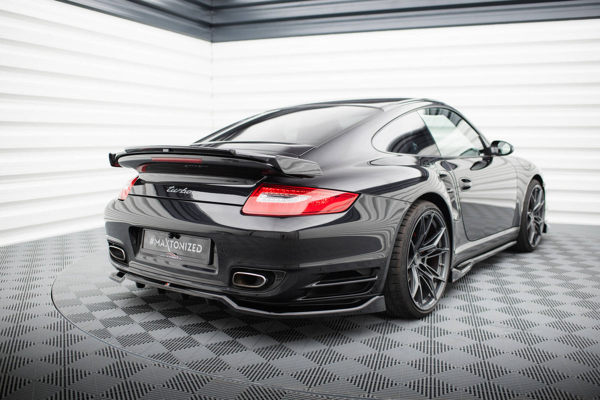 Street+ Mittlerer Diffusor RACE passend für Porsche 911 Turbo 997 schwarz Hochglanz – Ansicht 1
