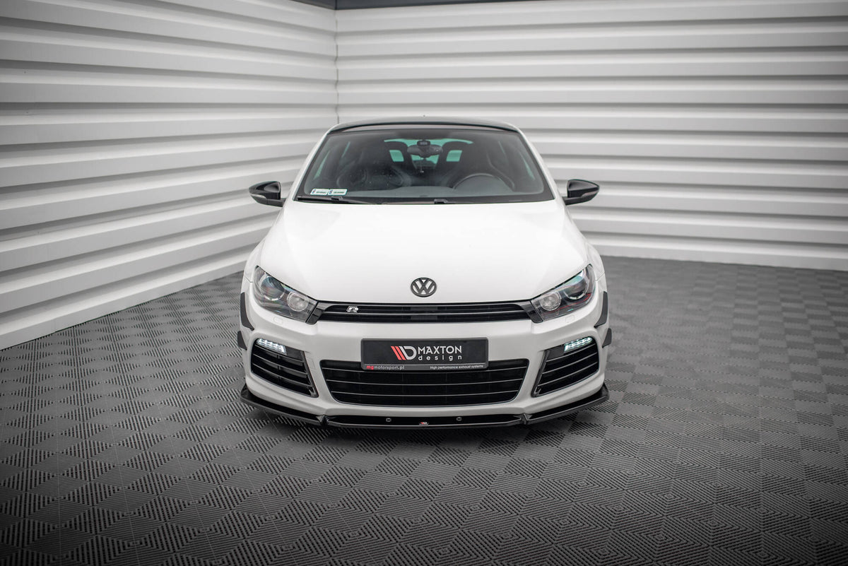Street+ Spoilerlippe Front Ansatz V.3 passend für VW Scirocco R Mk3 schwarz Hochglanz – Ansicht 1