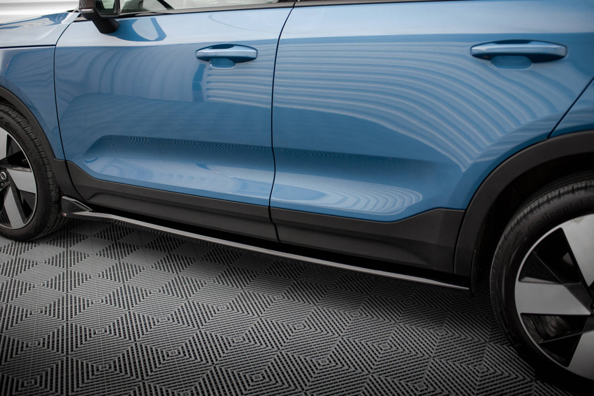 Street+ Seitenschweller Leisten passend für Volvo C40 Mk1 schwarz Hochglanz – Ansicht 4