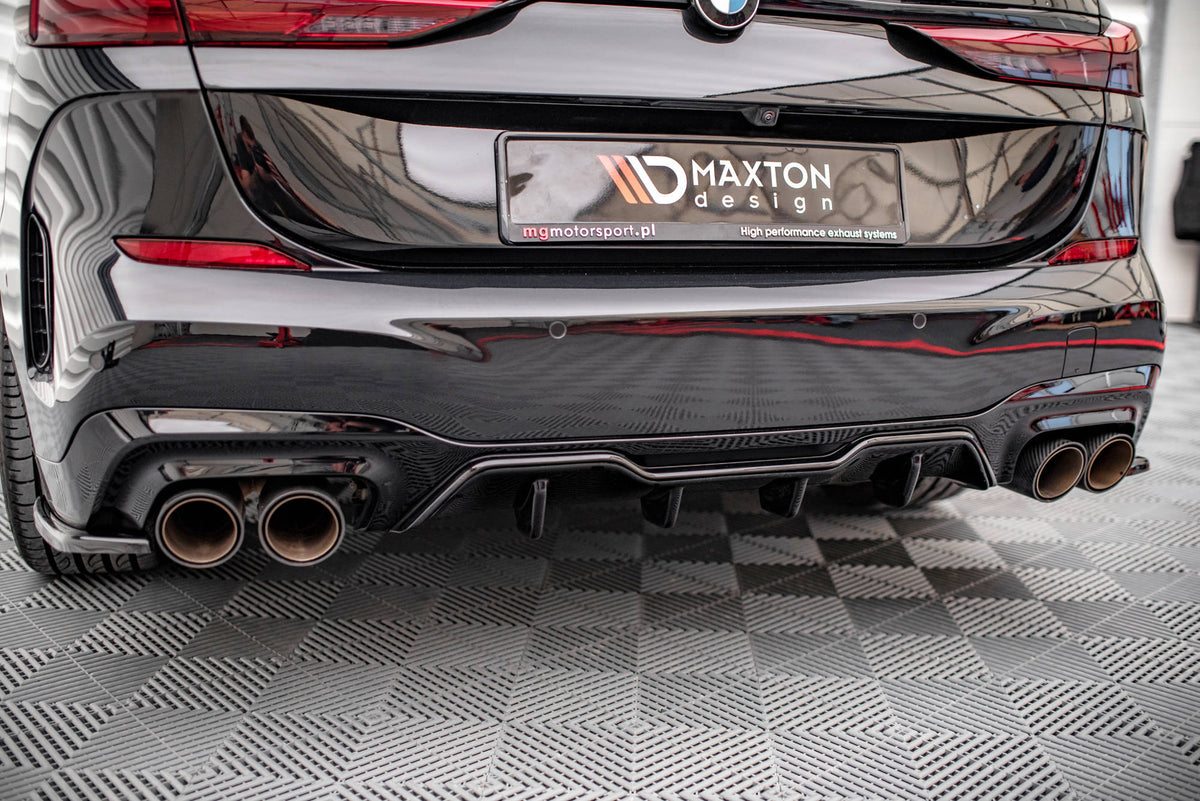 Diffusor Heck Ansatz passend für BMW M235i Gran Coupe F44 schwarz Hochglanz – Ansicht 5