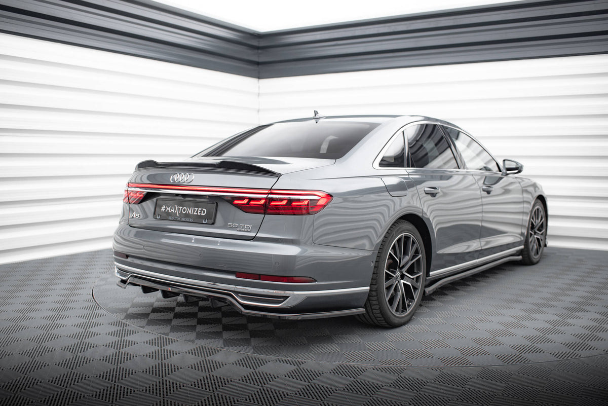 Street+ Mittlerer Diffusor RACE passend für Audi A8 D5 schwarz Hochglanz – Ansicht 5