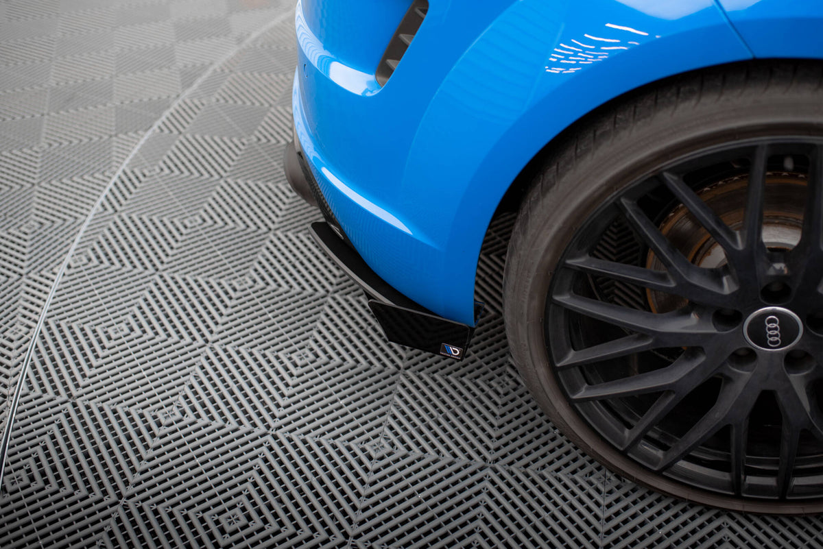 Street Pro Heck Ansatz Flaps Diffusor + Flaps passend für Audi TT S 8S Facelift schwarz Hochglanz – Ansicht 4