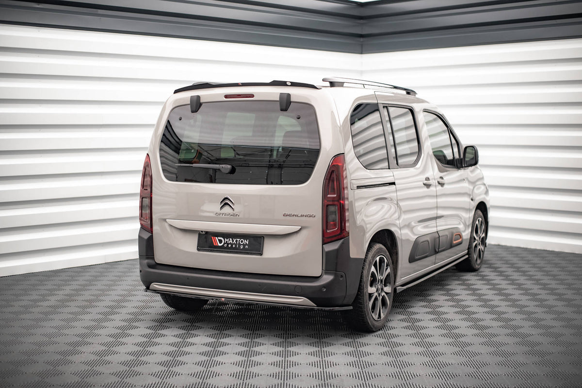 Heckansatz Citroen Berlingo Mk3 schwarz Hochglanz – Ansicht 1