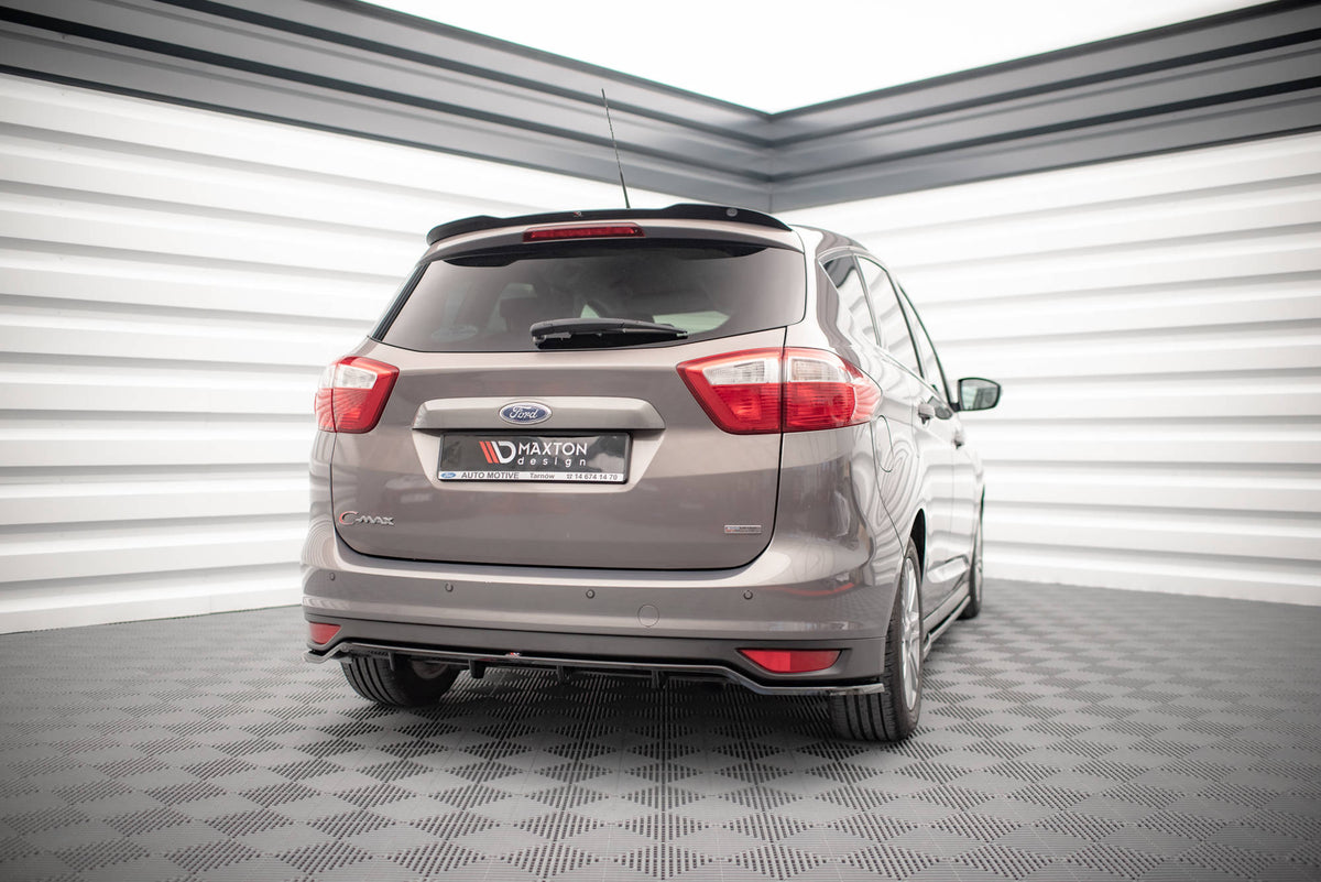 Street+ Mittlerer Diffusor RACE passend für Ford C-Max Mk2 schwarz Hochglanz – Ansicht 5