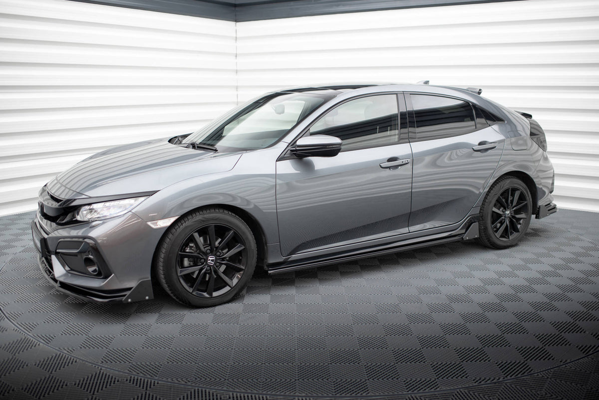 Street+ Seitenschweller Leisten + Flaps passend für Honda Civic Sport Mk 10 – Ansicht 4