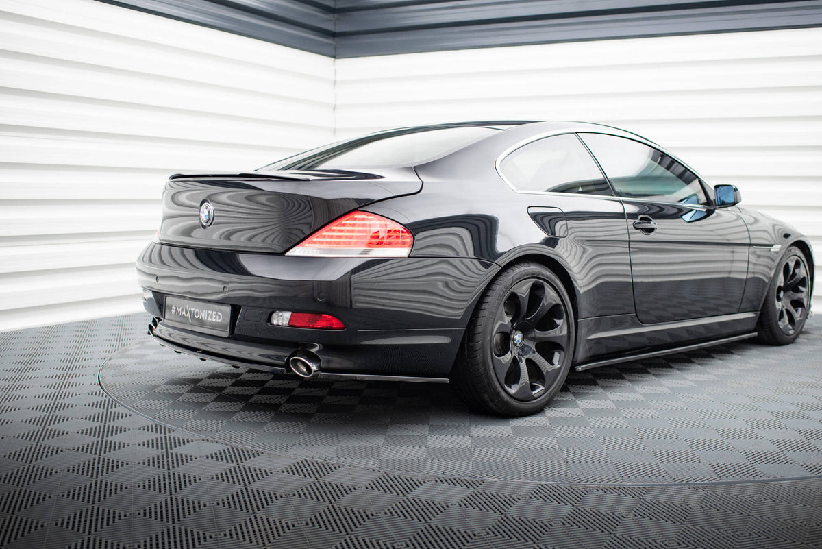 Street+ Mittlerer Diffusor RACE passend für BMW 6er Coupe / Cabrio E63 / E64 schwarz Hochglanz – Ansicht 4