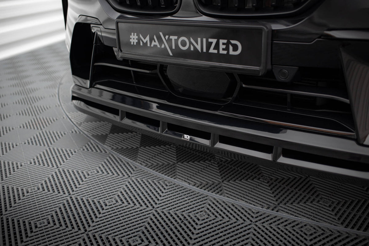 Street+ Spoilerlippe Front Ansatz passend für BMW X7 M-Paket G07 Facelift schwarz Hochglanz – Ansicht 3
