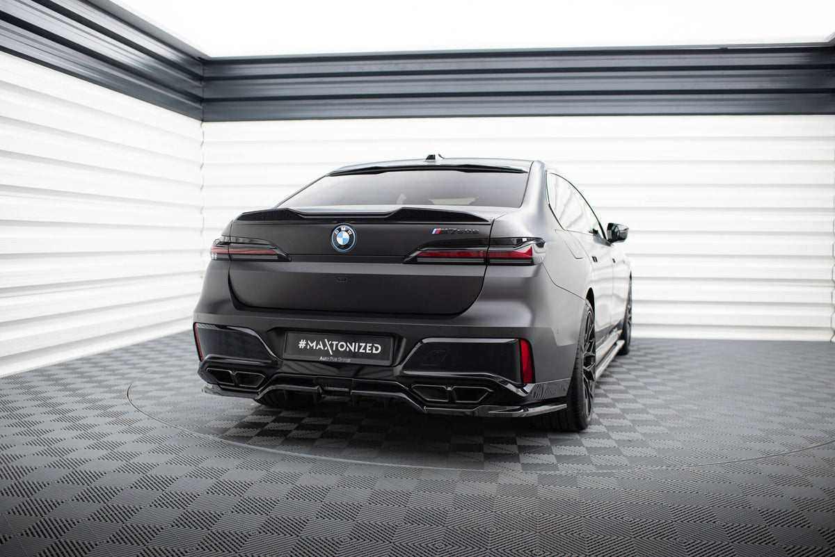 Street+ Mittlerer Diffusor RACE passend für BMW M760e G70 schwarz Hochglanz – Ansicht 1