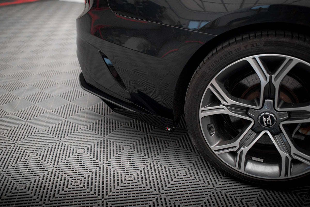 Street Pro Heck Ansatz Flaps Diffusor + Flaps passend für Kia Stinger GT / GT-Line  Mk1 schwarz Hochglanz – Ansicht 1