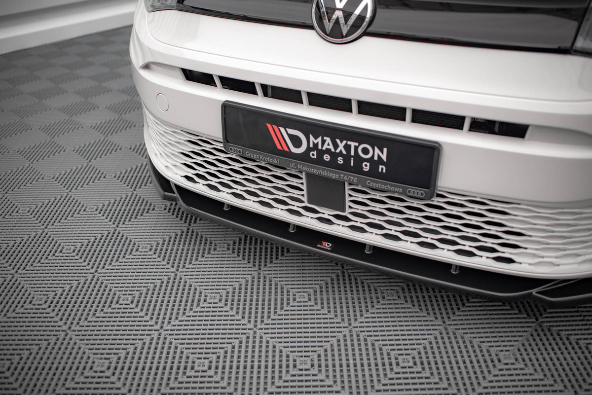 Street+ Spoilerlippe Front Ansatz V.1 passend für VW Caddy Mk5 schwarz Hochglanz – Ansicht 3