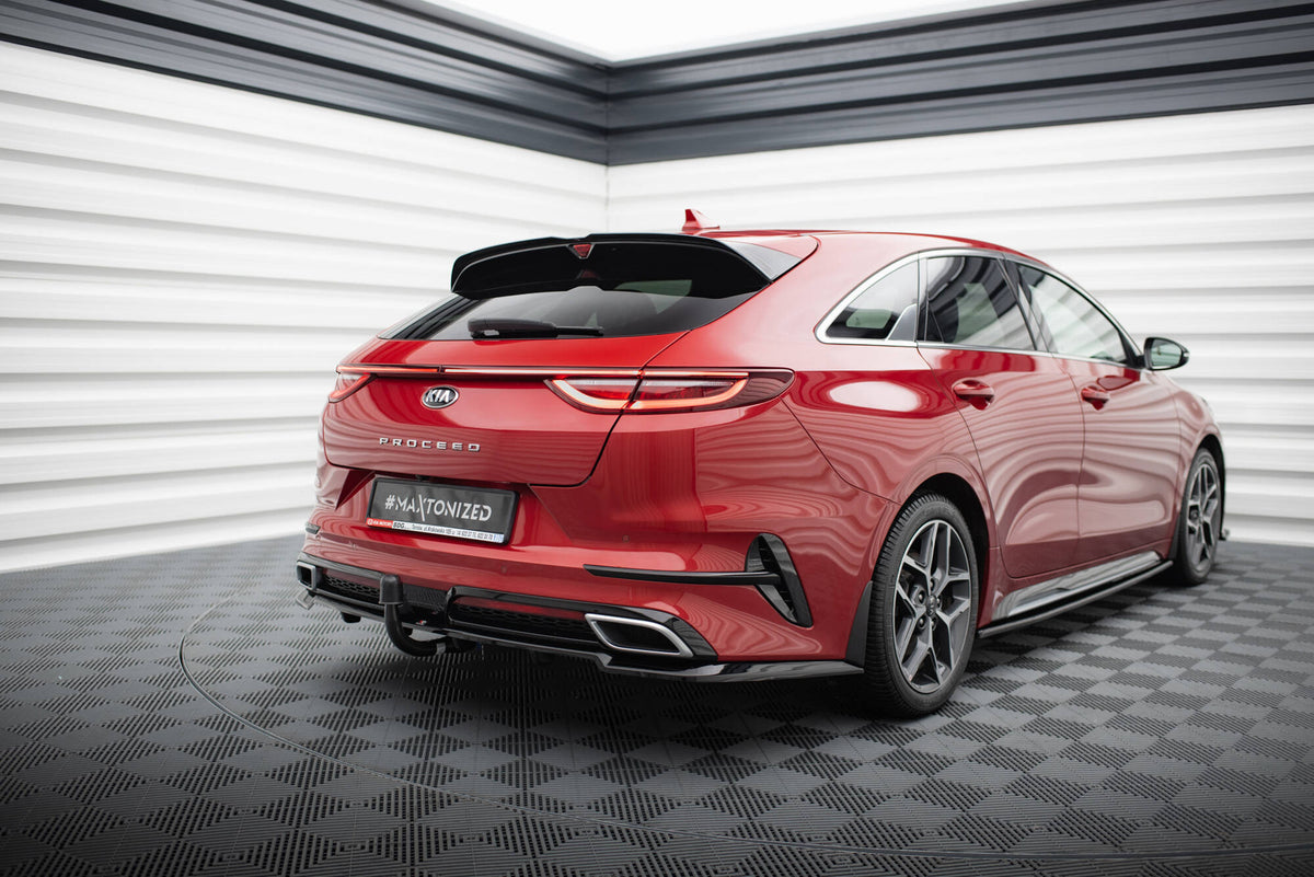 Street+ Mittlerer Diffusor RACE passend für Kia ProCeed GT-Line Mk1 schwarz Hochglanz – Ansicht 4