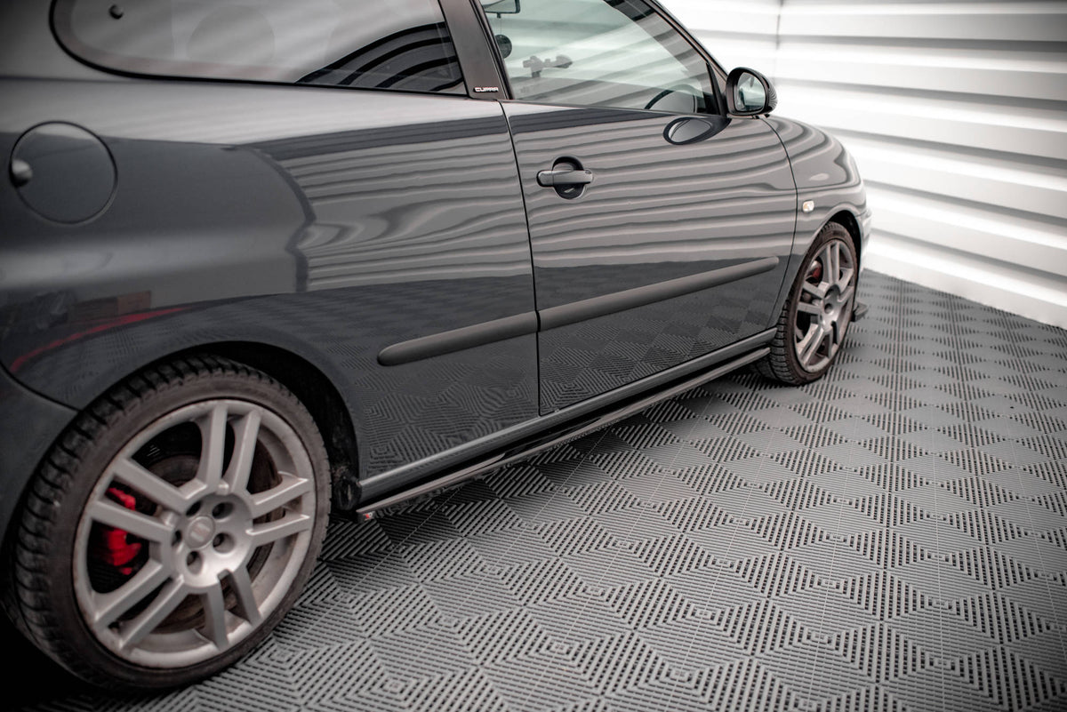 Street+ Seitenschweller Leisten passend für Seat Ibiza Cupra Mk3 schwarz Hochglanz – Ansicht 3