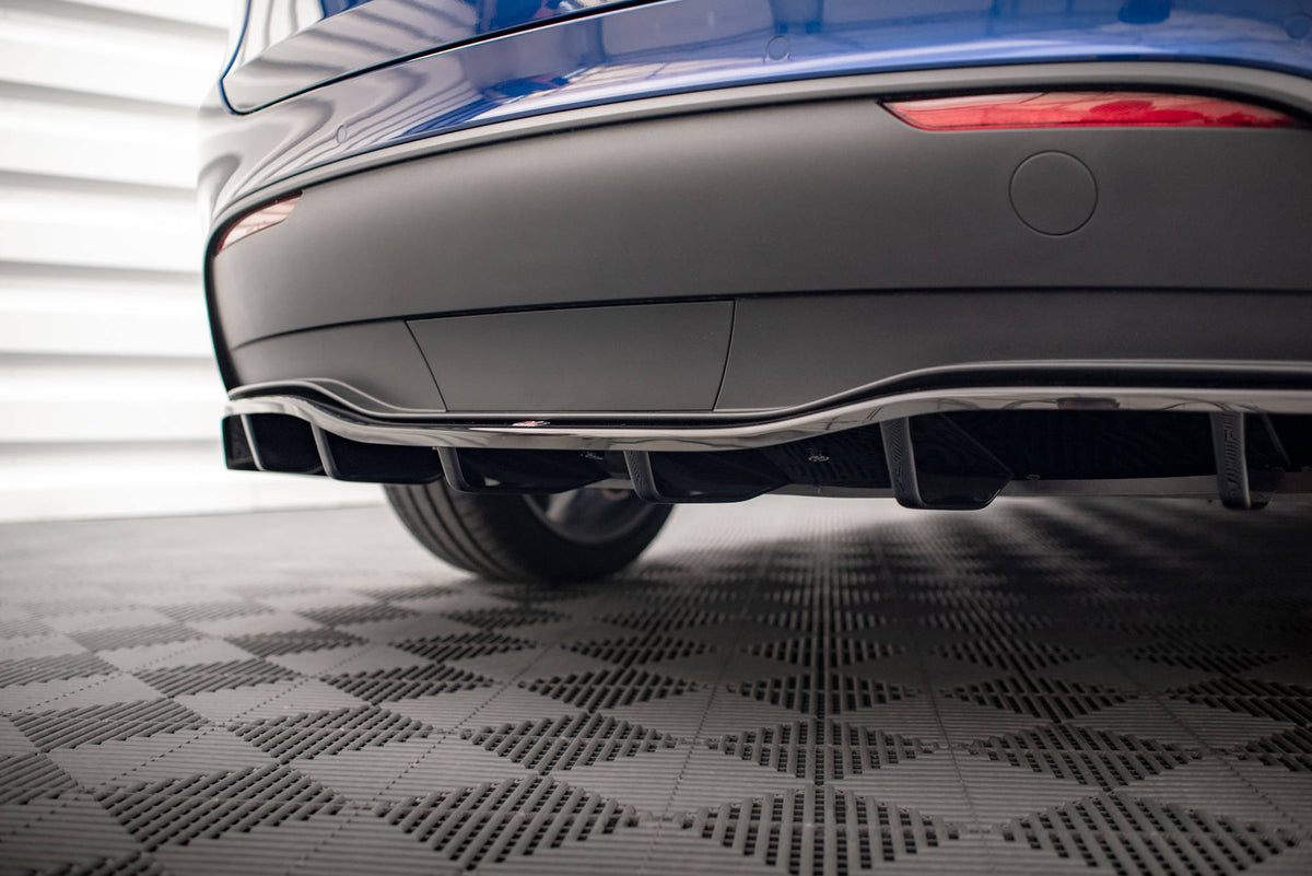 Street+ Mittlerer Diffusor RACE passend für Tesla Model Y schwarz Hochglanz – Ansicht 5