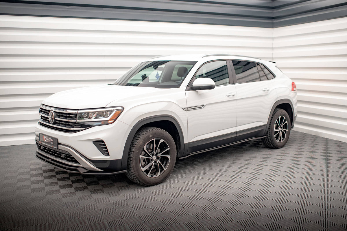 Street+ Seitenschweller Leisten passend für VW Atlas Cross Sport schwarz Hochglanz – Ansicht 4