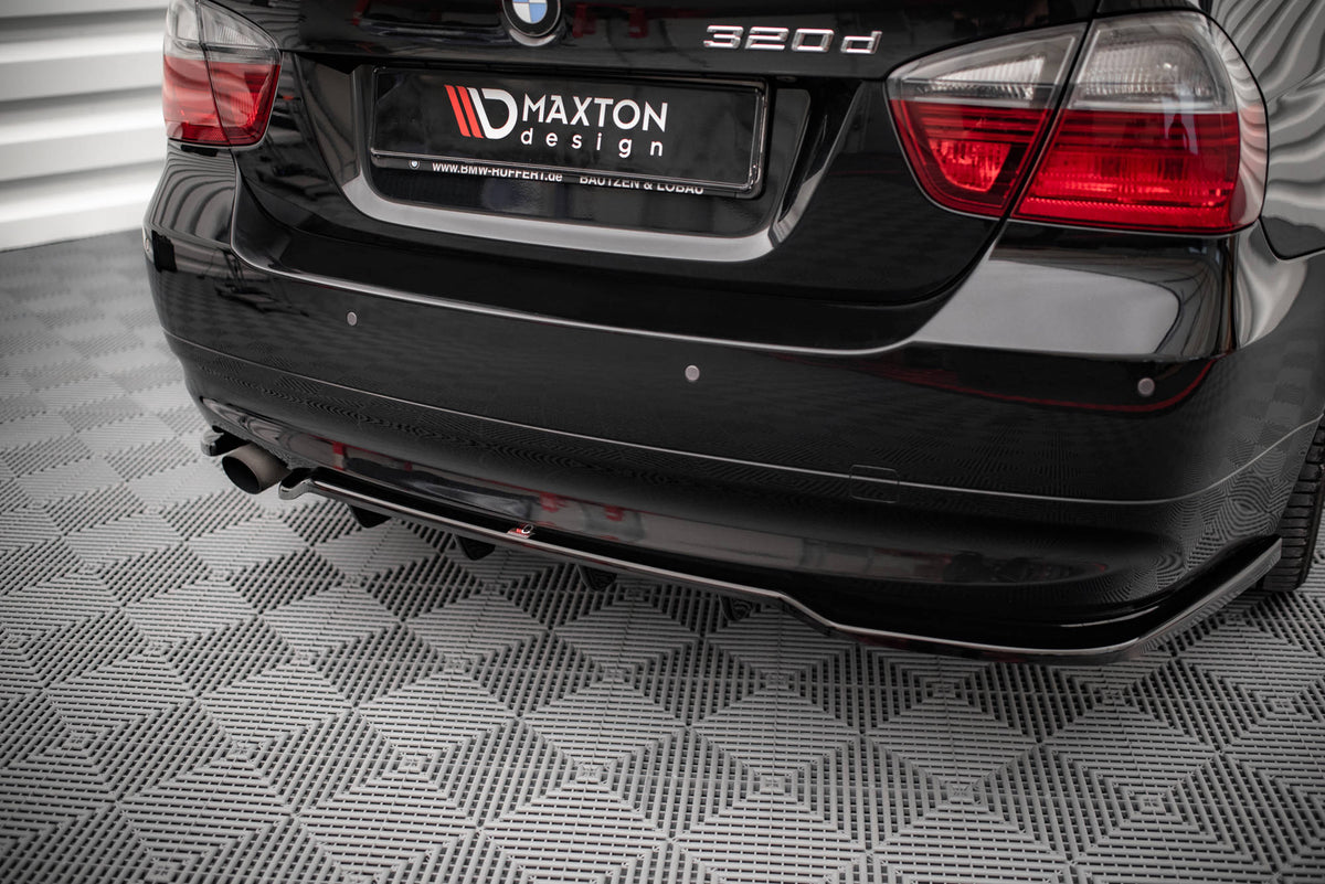 Street+ Mittlerer Diffusor RACE passend für BMW 3er Limousine E90 schwarz Hochglanz – Ansicht 4