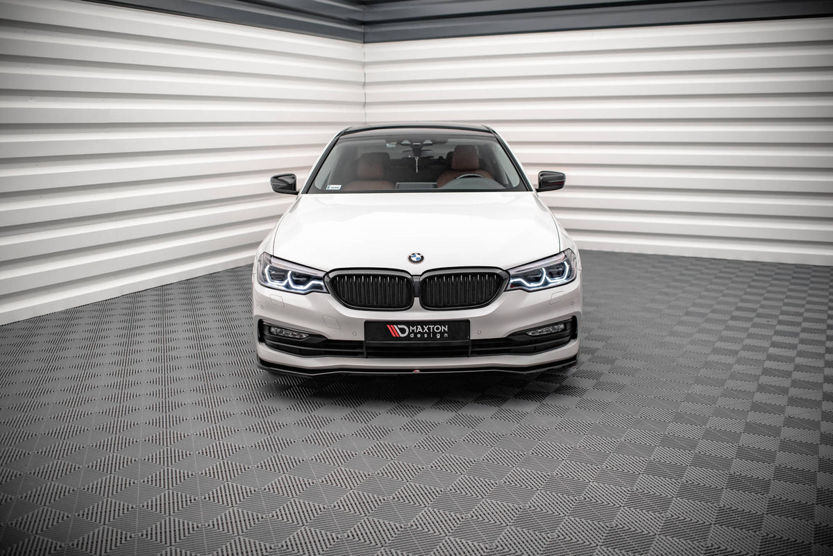 Street+ Spoilerlippe Front Ansatz V.1 passend für BMW 5er G30 / G31 schwarz Hochglanz – Ansicht 1
