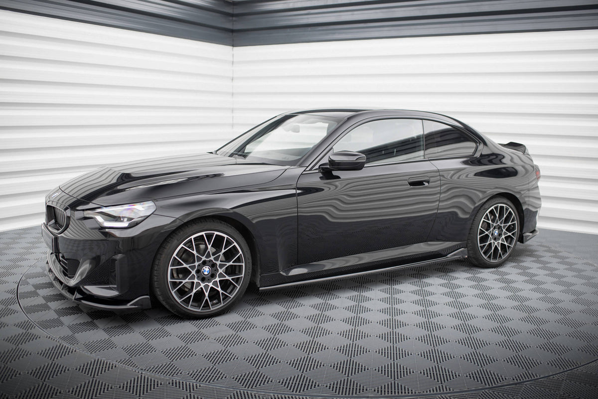 Street+ Seitenschweller Leisten V.2 passend für BMW 2 Coupe G42 schwarz Hochglanz – Ansicht 3