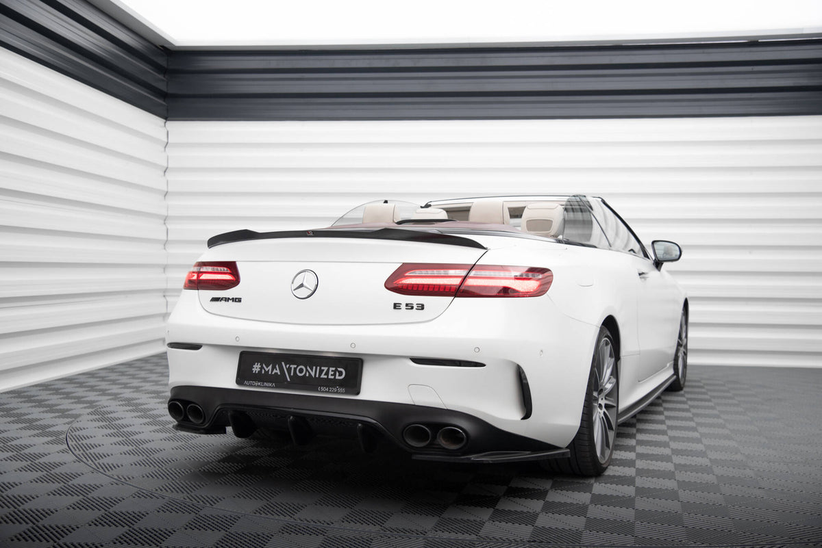 Heckspoiler Lippe Mercedes-Benz E Cabriolet AMG-Line / E53 AMG A238 schwarz Hochglanz – Ansicht 1