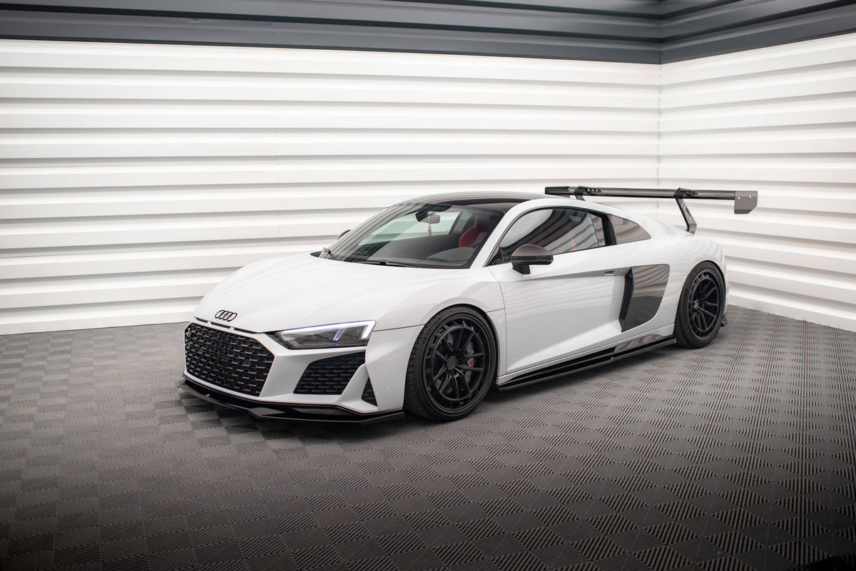 Street+ Seitenschweller Leisten V.2 passend für Audi R8 Mk2 Facelift schwarz Hochglanz – Ansicht 5