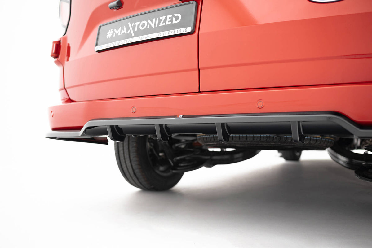 Street+ Mittlerer Diffusor RACE passend für Ford Transit Custom / Tourneo Custom Mk2 schwarz Hochglanz – Ansicht 4