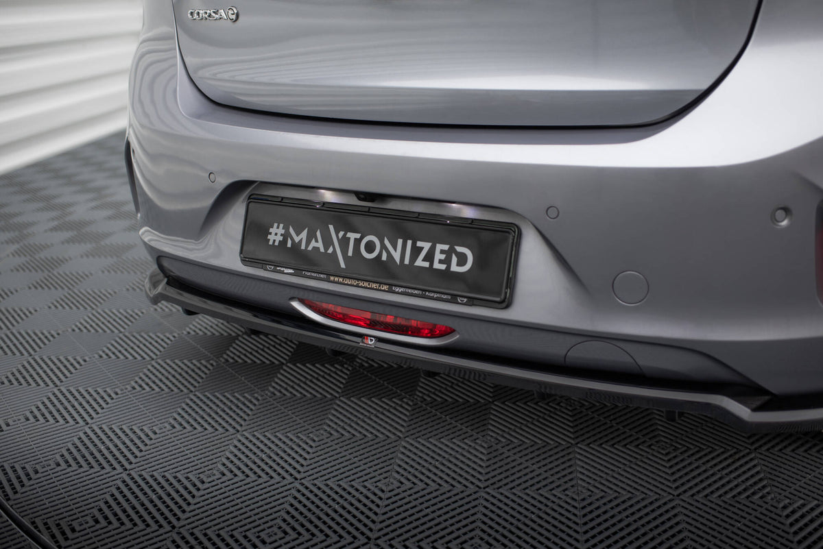 Street+ Mittlerer Diffusor RACE passend für Opel Corsa - e F ( Mk6) schwarz Hochglanz – Ansicht 1