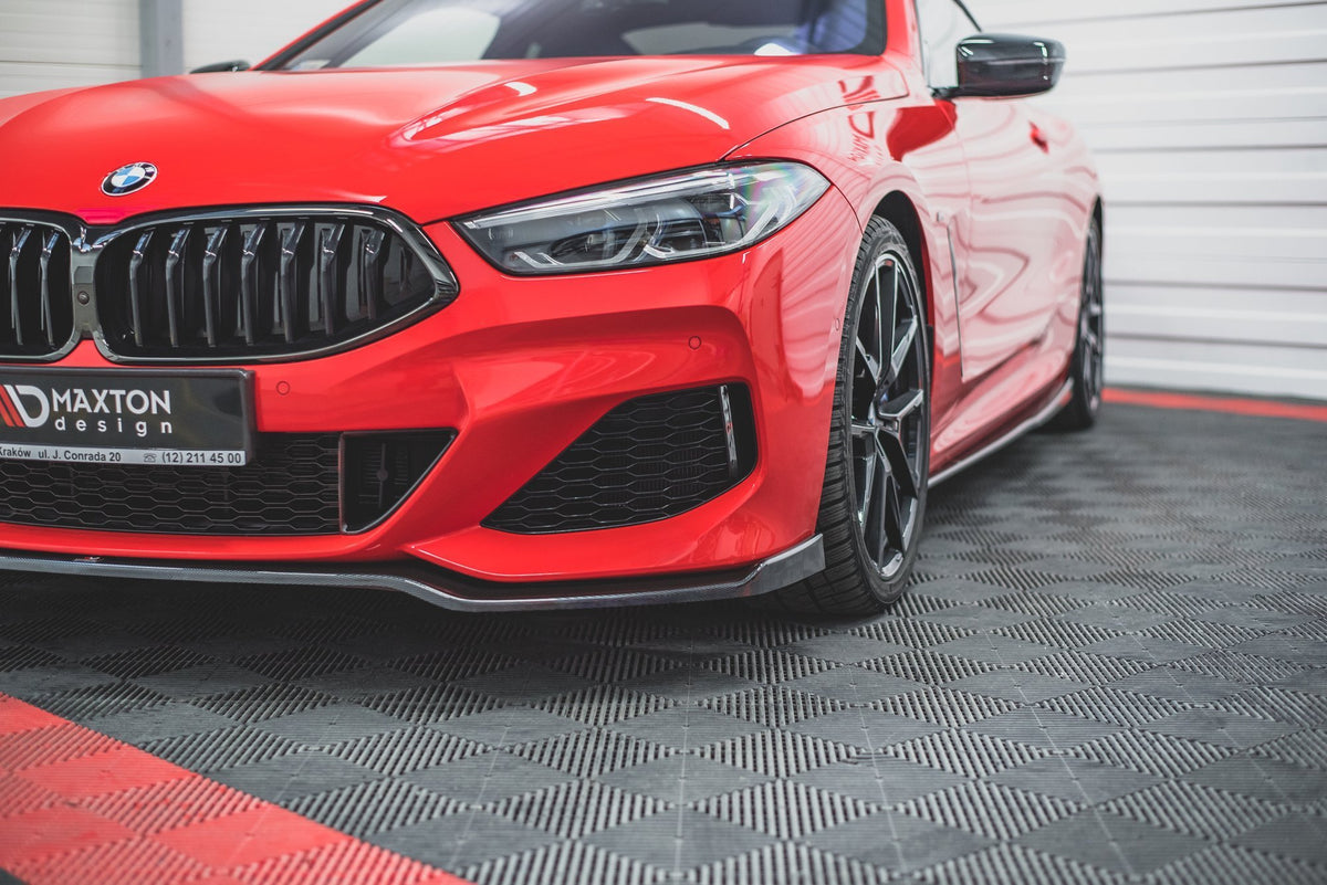 Street+ Spoilerlippe Front Ansatz V.2 passend für BMW 8 Coupe G15 / 8 Gran Coupe M Paket G16 schwarz Hochglanz – Ansicht 4