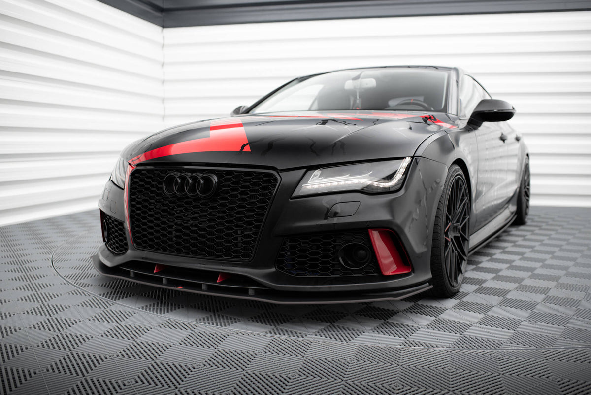 Street Pro Street+ Spoilerlippe Front Ansatz passend für Audi A7 RS7 Look C7 – Ansicht 3
