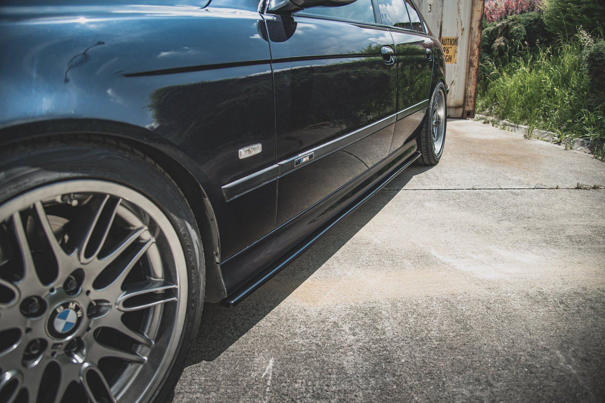 Street+ Seitenschweller Leisten passend für BMW M5  / 5 M-Paket E39 schwarz Hochglanz – Ansicht 3