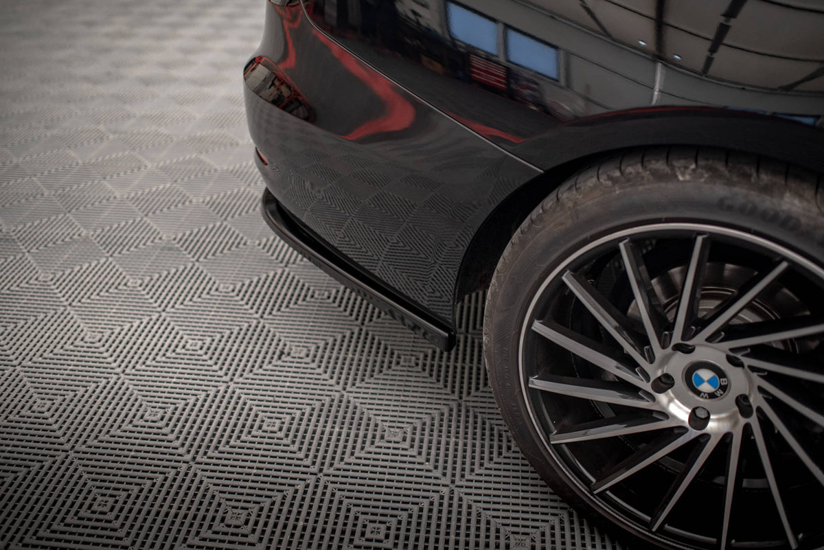 Heck Ansatz Flaps Diffusor passend für BMW 3er GT F34 schwarz Hochglanz – Ansicht 4