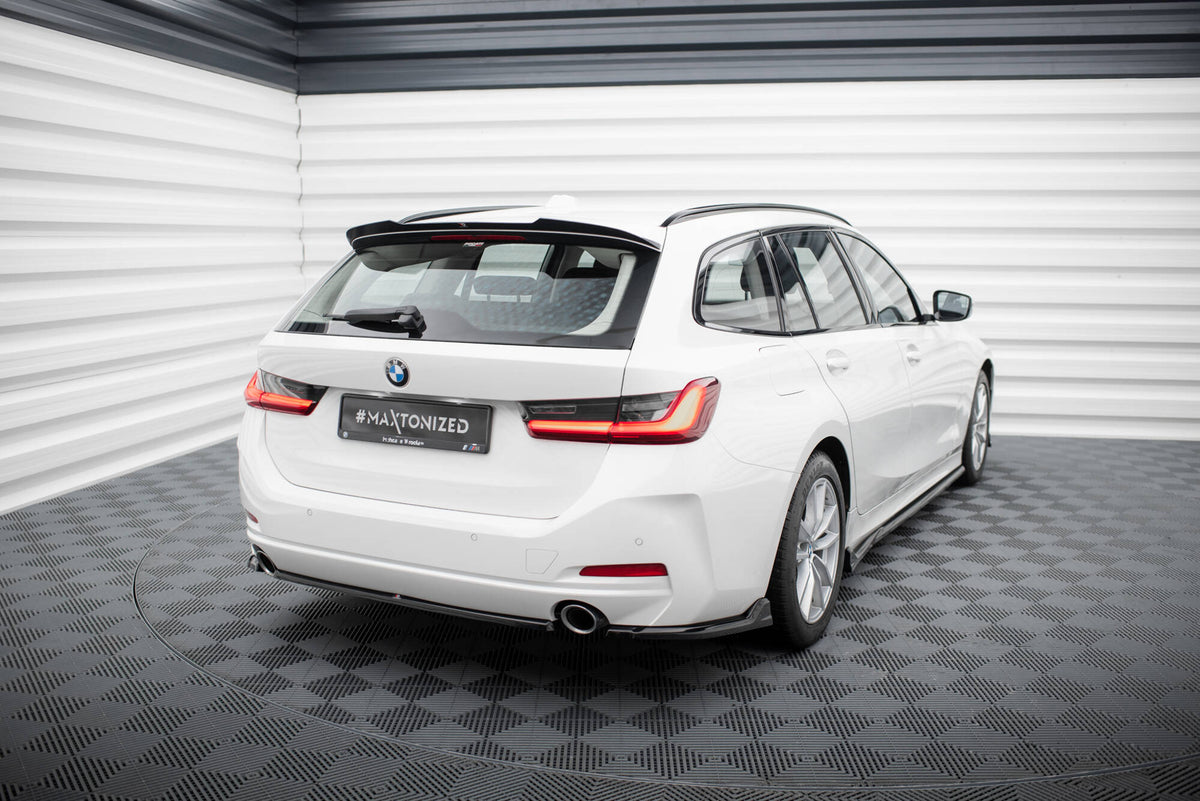Heckansatz BMW 3er Limousine / Touring G20 / G21 Facelift schwarz Hochglanz – Ansicht 1