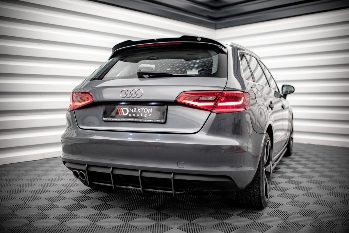 Heckspoiler Lippe Audi A3 Sportback 8V schwarz Hochglanz – Ansicht 1