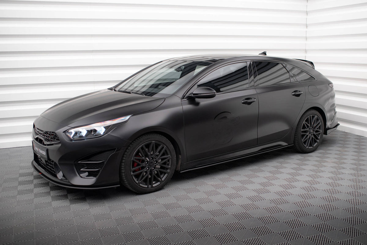 Street Pro Street+ Seitenschweller Leisten passend für Kia Proceed GT / GT-Line Mk1 Facelift / Ceed GT Mk3 Facelift – Ansicht 1